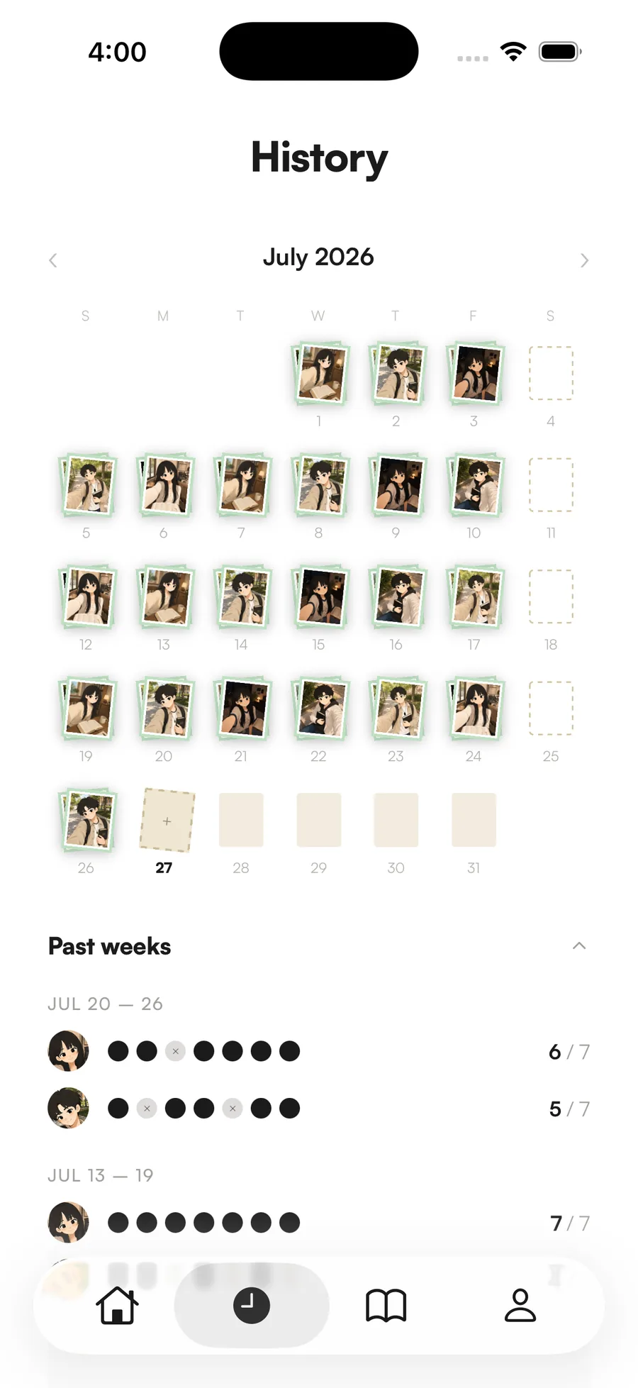 A month of photo check-ins in Yoked